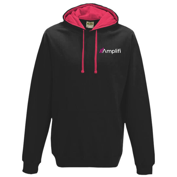 Amplifi Hoodie - Black & Pink Thumbnail